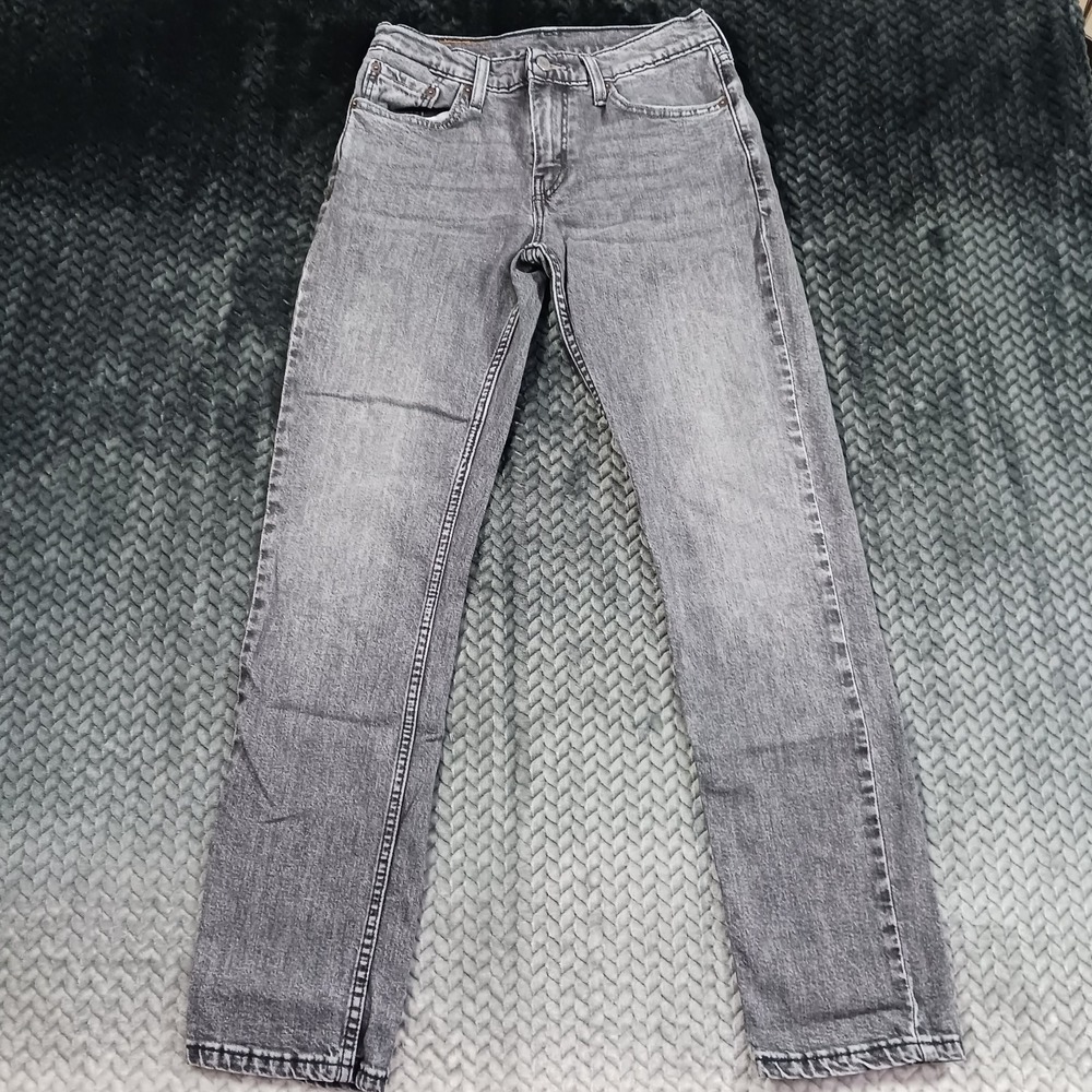 Levi's 511 Jeans Men's 29x32 Gray Cotton Denim Straight Whiskered Faded Stretch